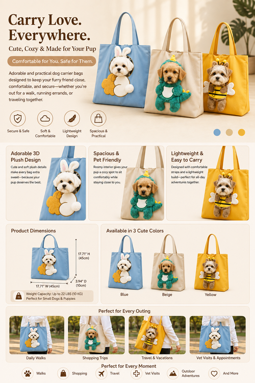 Snuggle Cozy Dog™ - Tote